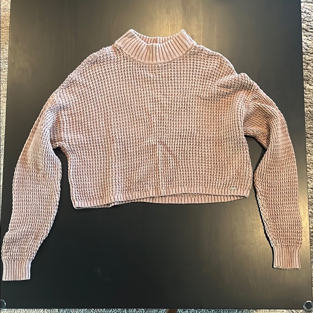 Hollister Tan Cowl Neck Sweater